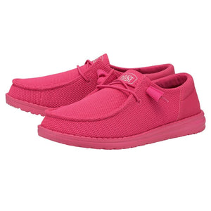 Wendy Funk Mono Electric Pink Slip On Women's Shoes HEYDUDE