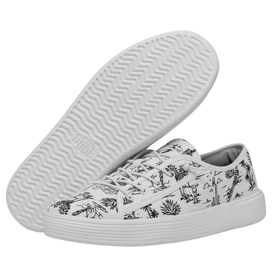 Cody Desert White and Black - Men's Sneakers | HEYDUDE shoes